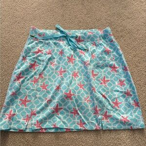 Crown & Ivy Kids Starfish Swim Sarong - Aqua and Pink